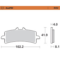 Moto-Master Moto-Master RoadPRO Sinter Bromsbelägg Fram