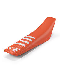 OneGripper OneGripper Ribbed Sadelöverdrag Orange Vit