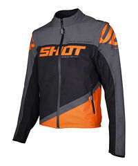 Shot Shot Jacka Softshell Lite Grå Neon Orange