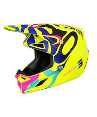 Shot Shot Speed Ghost Crosshjälm Neongul Barn