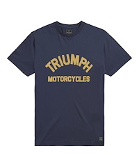 Triumph Burnham Arch Logo T-Shirt Navy Blå