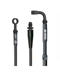 Venhill Venhill Fotbromsslang Bak Carbon Svart